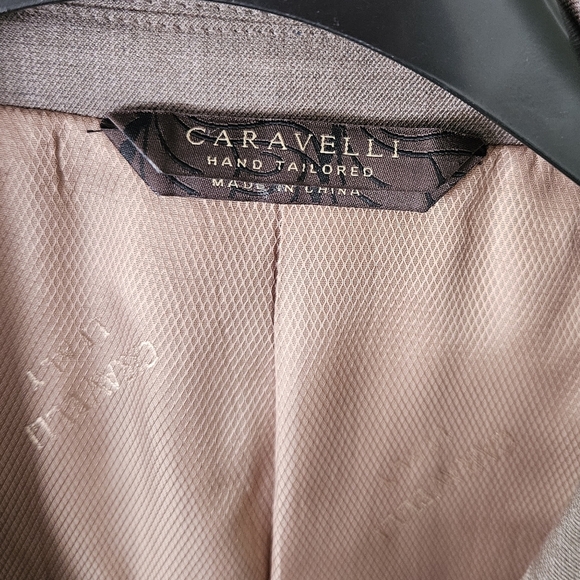 Caravelli Italy Brown Men's Suit Jacket Blazer Sport Coat 50R - Picture 5 of 7